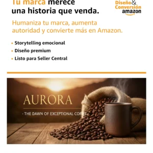 Historia de Marca para Amazon – Storytelling Profesional que Conecta, Humaniza tu Marca y Aumenta Conversiones | Diseño + Copywriting + Optimización SEO + Publicación Seller Central